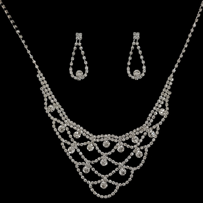 نیم ست زنانه فشن جویلری مدل جواهری کد RKH_1768