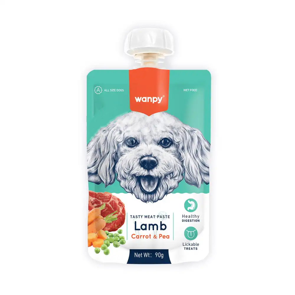 خرید و قیمت پودینگ سگ ونپی مدل بره و هویج و نخود وزن 90 گرم