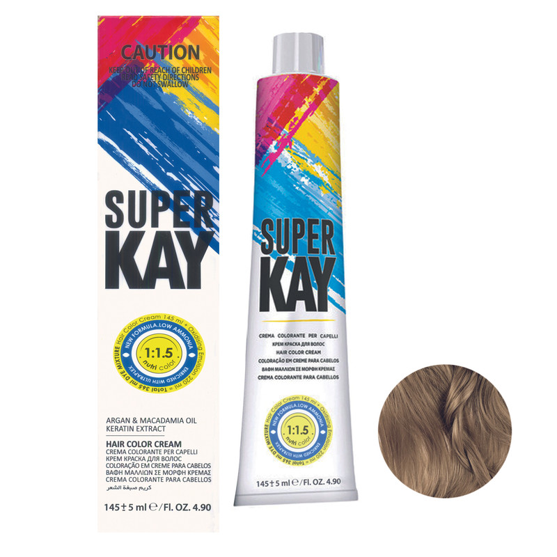 خرید و قیمت رنگ مو سوپرکی شماره 9.9 حجم 145 میلی لیتر رنگ بلوند گردویی خیلی روشن