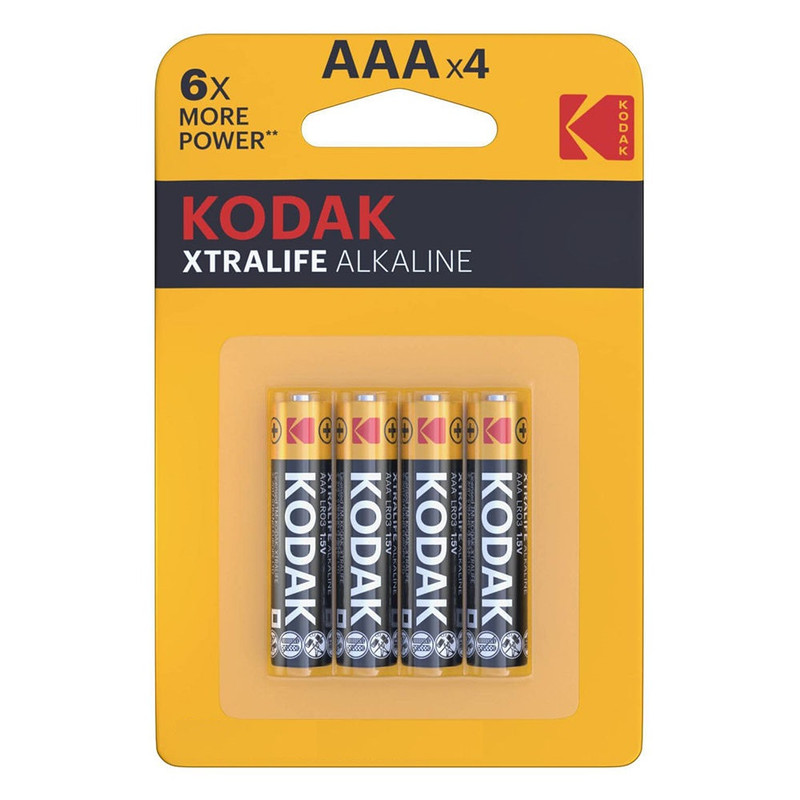 باتری نیم قلمی آلکالاین کداک مدل Xtralife Alkaline بسته چهار عددی