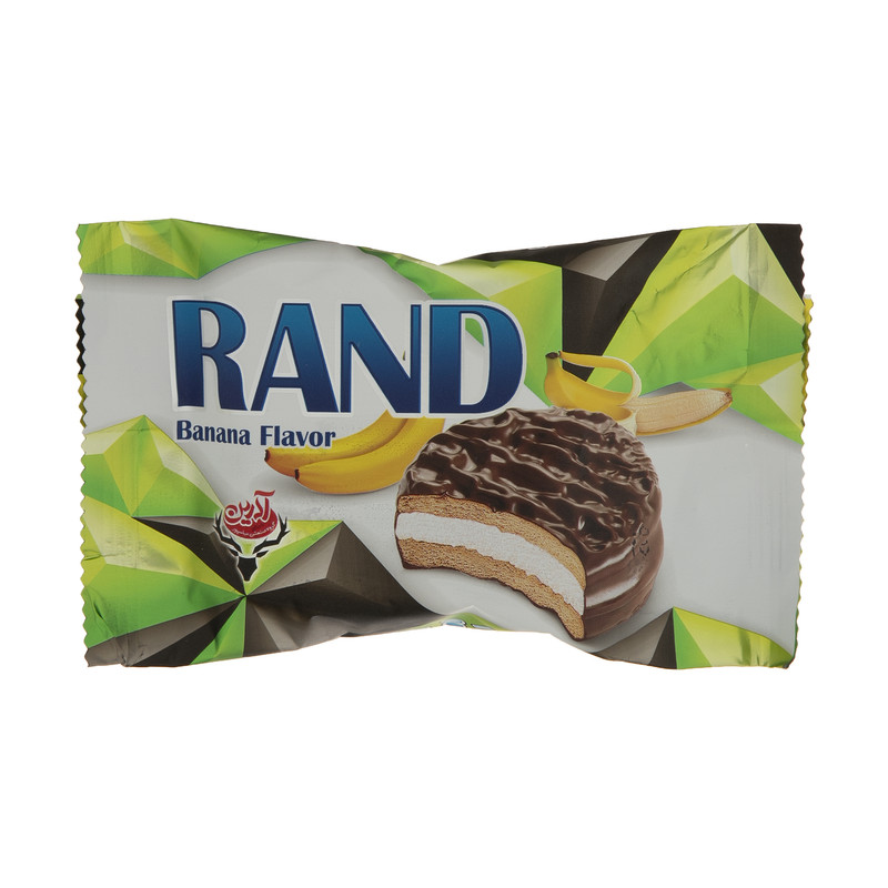 بیسکویت روکش دار آدرین با طعم موز - 25 گرم