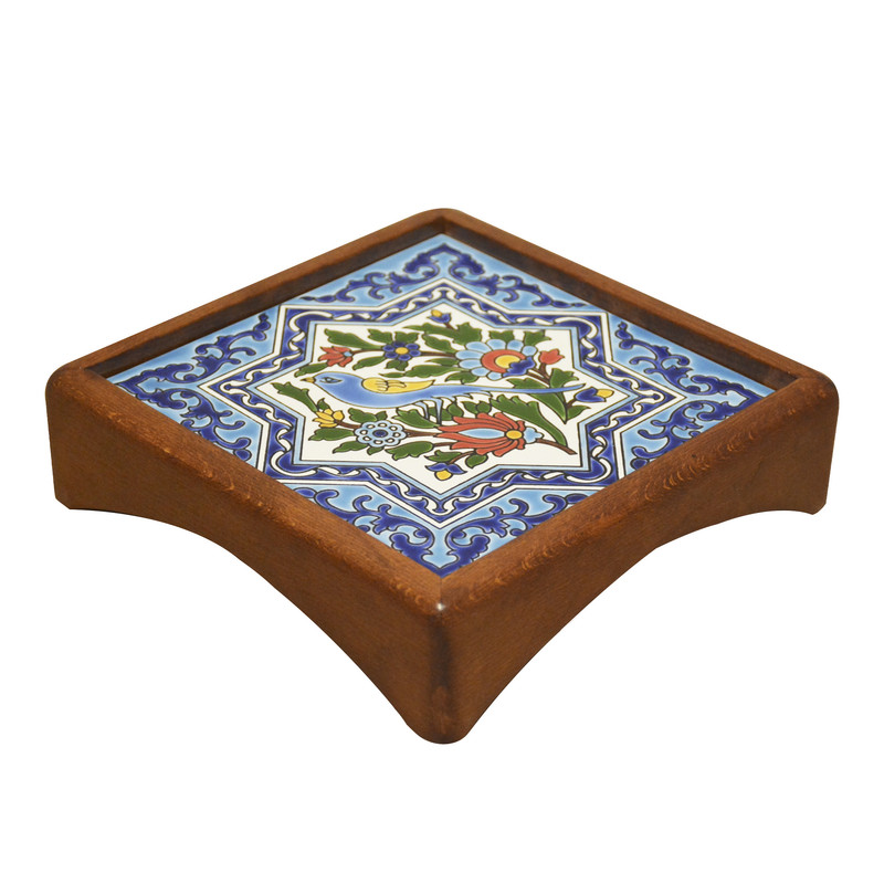 سینی هفت رج مدل گل و مرغ