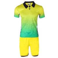 پیراهن و شورت ورزشی مردانه هدف اسپرت مدل لیون HDF04 رنگ زرد
