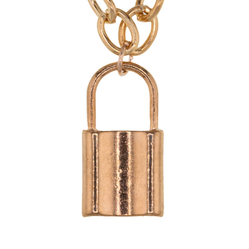 گردنبند زنانه برانت طرح هیپ هاپ قفل