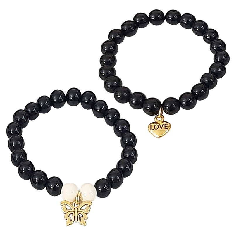 دستبند دخترانه مدل M4 مجموعه 2 عددی