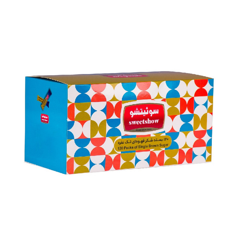 شکر قهوه ای تک نفره سوئیتشو بسته 120 عددی