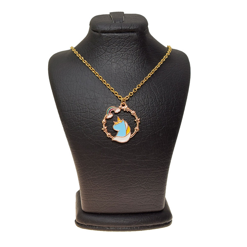 گردنبند دخترانه دلنار گالری مدل پونی و ستاره