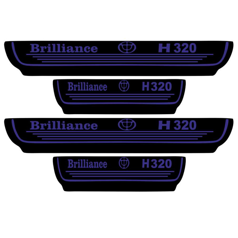 خرید و قیمت برچسب بدنه خودرو اسپرت غدیر مدل CH BL YA59 A126 مناسب برای برلیانس H320 بسته 4 عددی