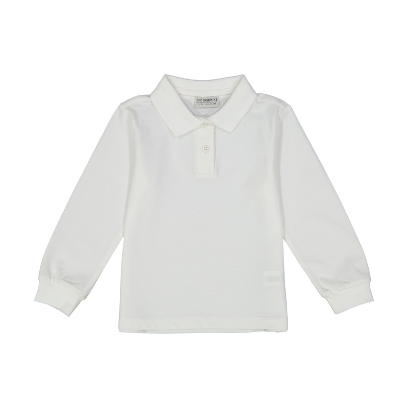 خرید و قیمت پولوشرت دخترانه ال سی وایکیکی مدل W172957Z4-E5X-OPTICWHITE
