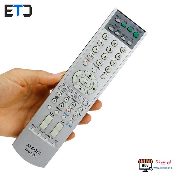 کنترل همه کاره تلویزیون سونی ATSONI RM-D671SONY ATSONI RM-D671 LCD LED TV REPLACED REMOTE CONTROL5