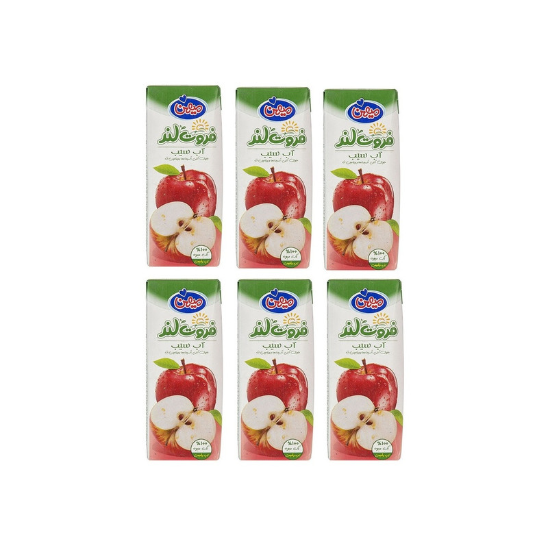خرید و قیمت آبمیوه سیب میهن - 200 میلی لیتر بسته 6 عددی