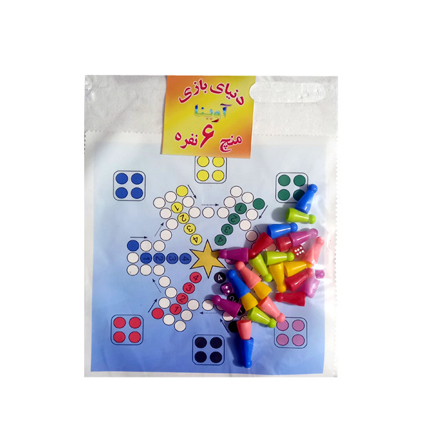 بازی فکری منچ و مارو پله آوینا مدل پارچه ای