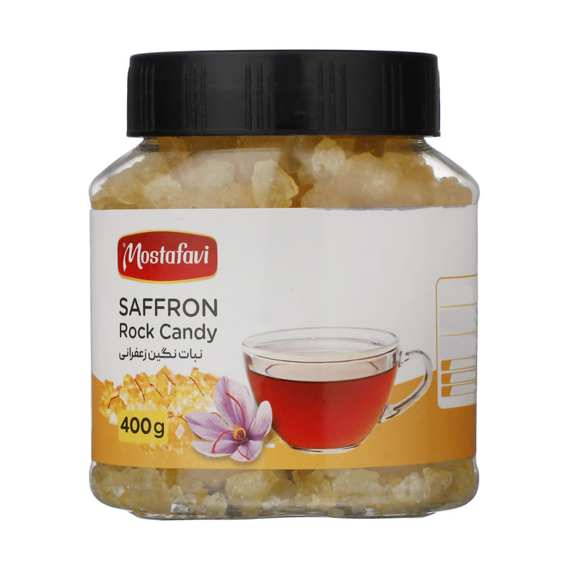 خرید و قیمت نبات نگین زعفرانی مصطفوی - 400 گرم