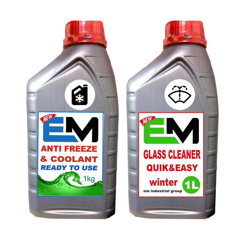 مجموعه ضدیخ و شیشه شوی خودرو ای ام مدل 56580002 حجم 1000 میلی لیتر بسته 2 عددی