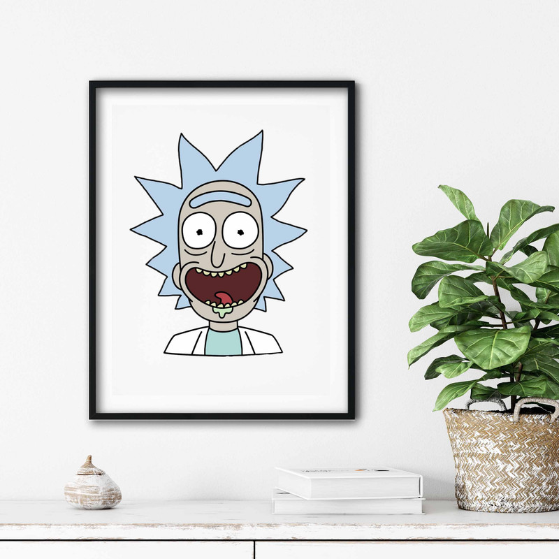 تابلو آتریسا طرح ریک اند مورتی مدل ATr011