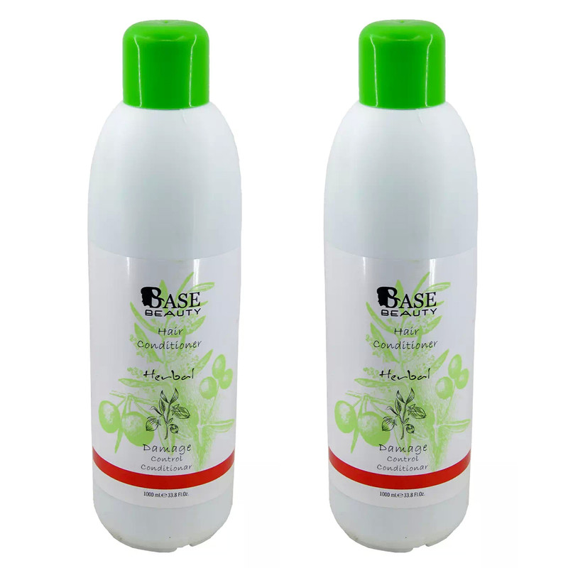 خرید و قیمت نرم کننده مو بیس بیوتی مدل Herbal2 حجم 1000 میلی لیتر مجموعه 2 عددی