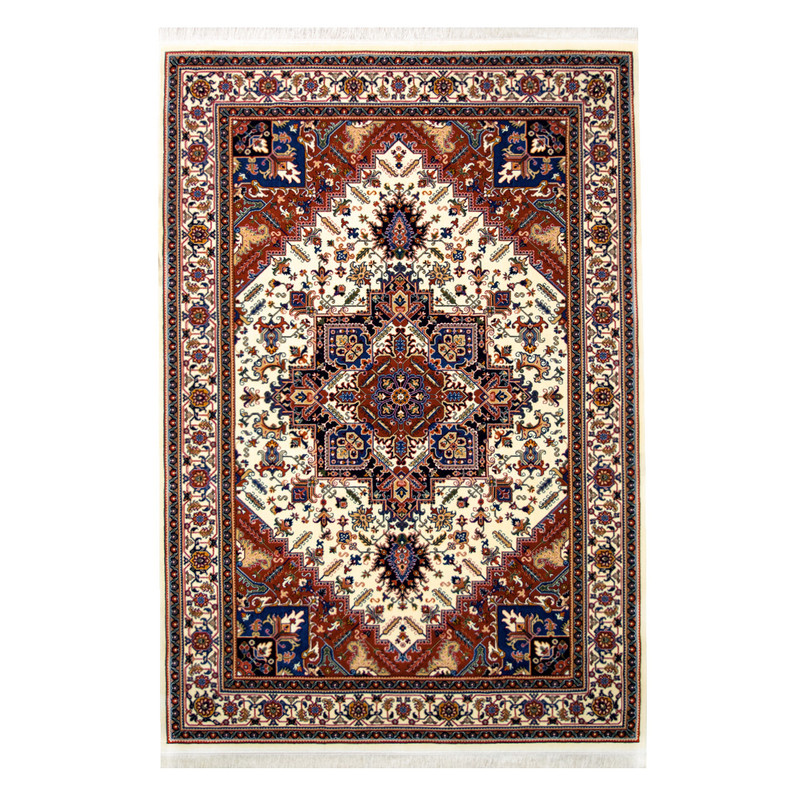 فرش ماشینی سهند کد V104.5A زمینه کرم