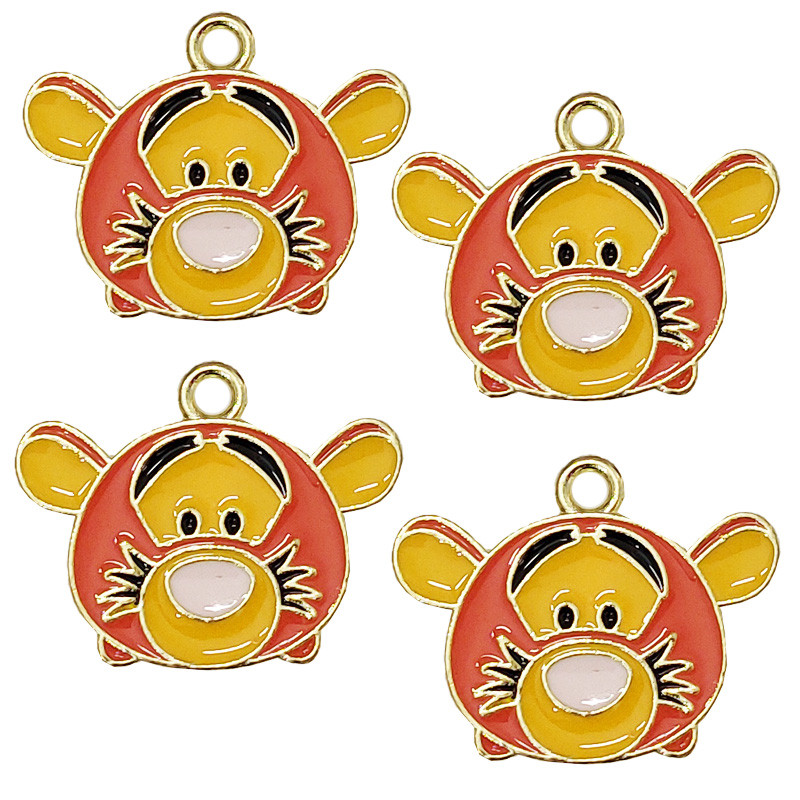 آویز گردنبند دخترانه مدل پلنگ کوچولو کد 84 بسته 4 عددی