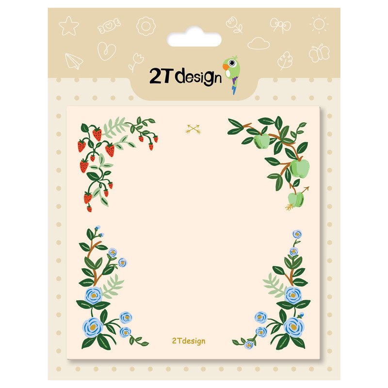 کاغذ یادداشت طوطی دیزاین طرح گلستان کد NP31