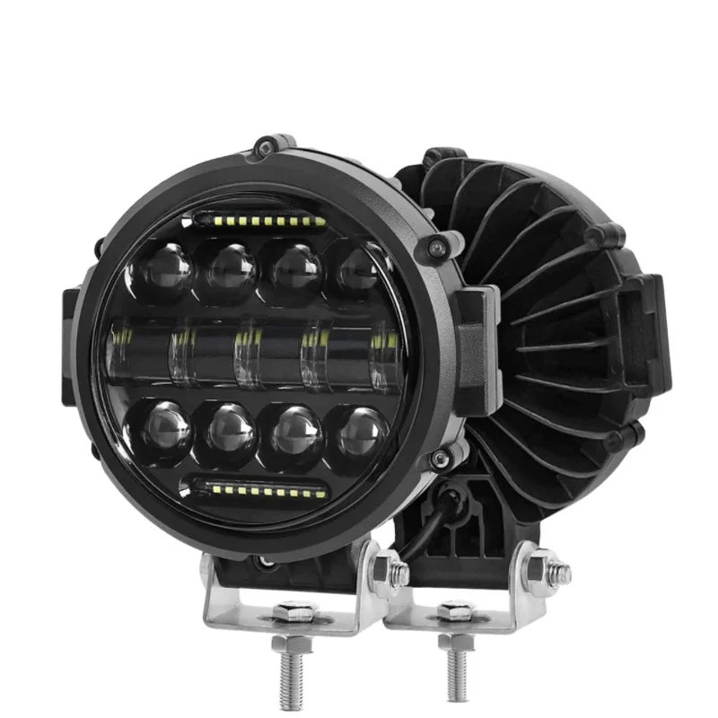 پروژکتور آفرودی خودرو مدل دیلایت دار مدل 250 وات 7inch بسته 2 عددی