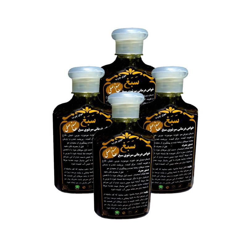 شامپو تقویت کننده و ترمیم کننده مو سبغ مدل 002 حجم 250 میلی لیتر مجموعه 4 عددی