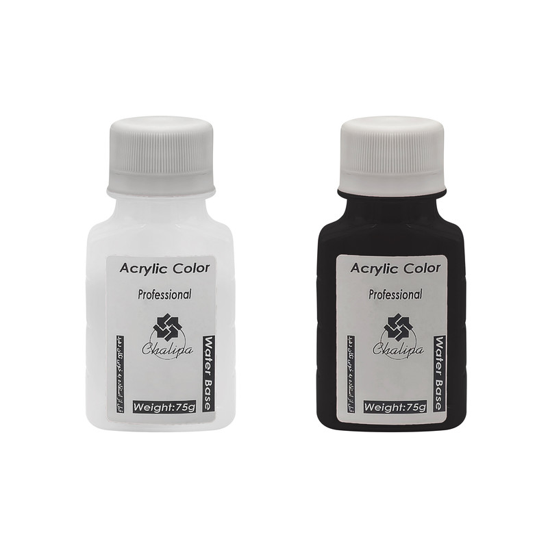 رنگ اکریلیک چلیپا مدل professional حجم 75 میلی لیتر بسته 2 عددی
