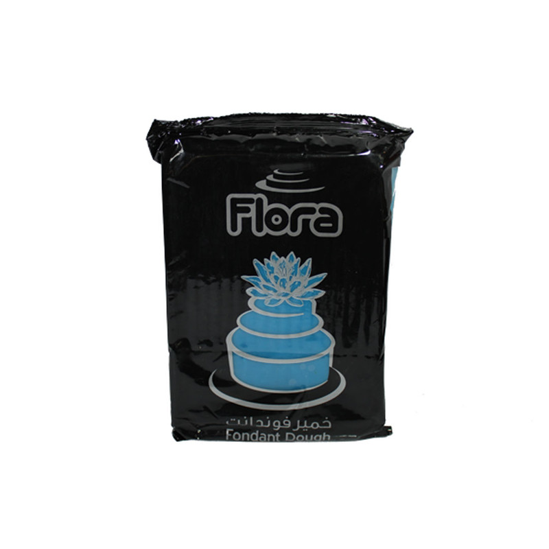 خمیر فوندانت آبی روشن فلورا - 1000 گرم