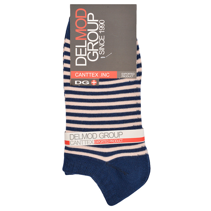 جوراب ساق کوتاه زنانه دل مد گروپ مدل 249009301 نخ پنبه رنگ سفید