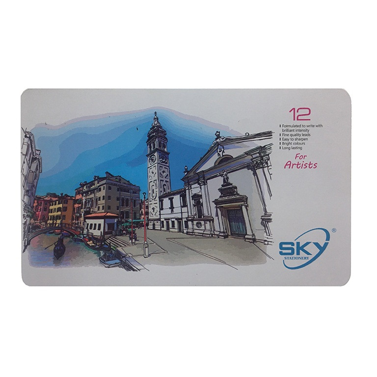 خرید و قیمت مداد رنگی 12 رنگ اسکای مدل Artists کد 400