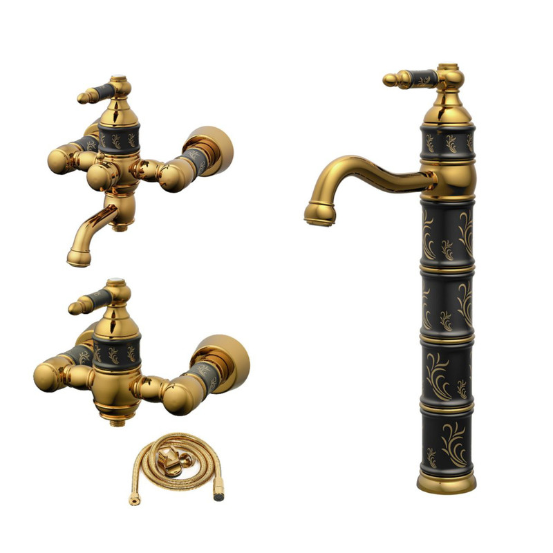 خرید و قیمت ست شیرآلات کسری مدل توکیو مجموعه 4 عددی