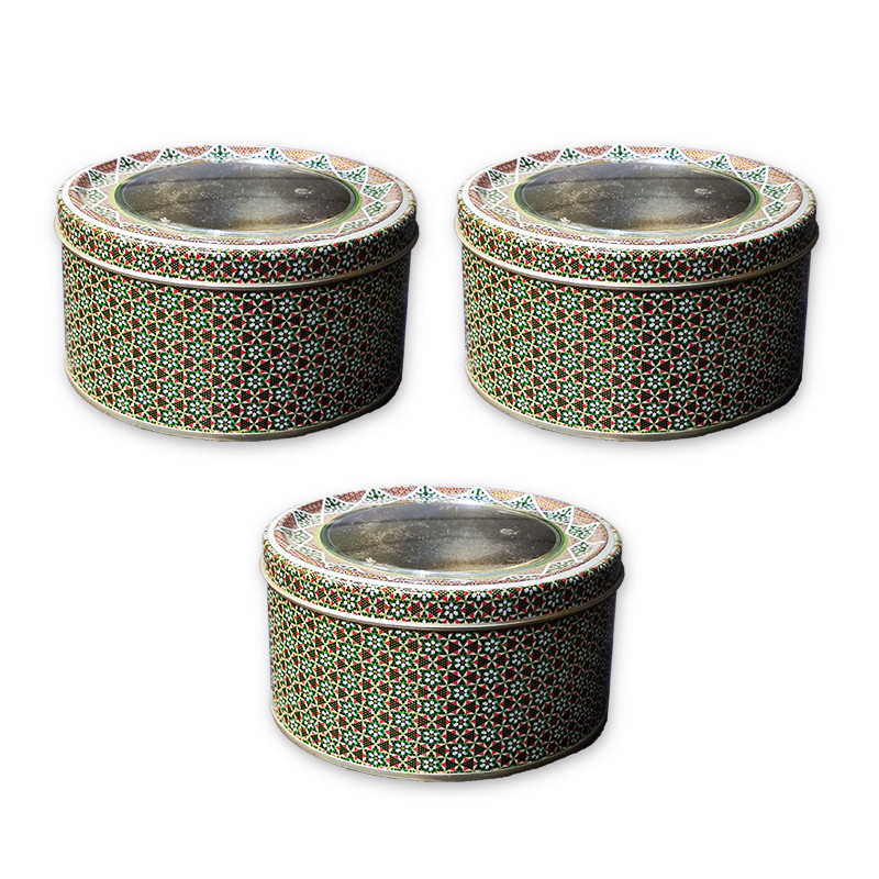 ظرف زعفران و ادویه مدل خاتم کد KH-EX2 بسته 3 عددی