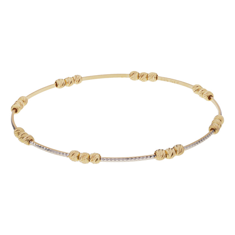 خرید و قیمت النگو طلا 18 عیار زنانه گنجینه هنر خوش نشین مدل L314