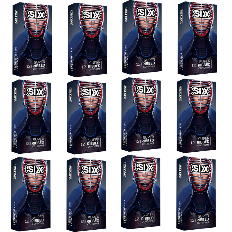خرید و قیمت کاندوم سیکس مدل SUPERRIBBED12 مجموعه 12 عددی