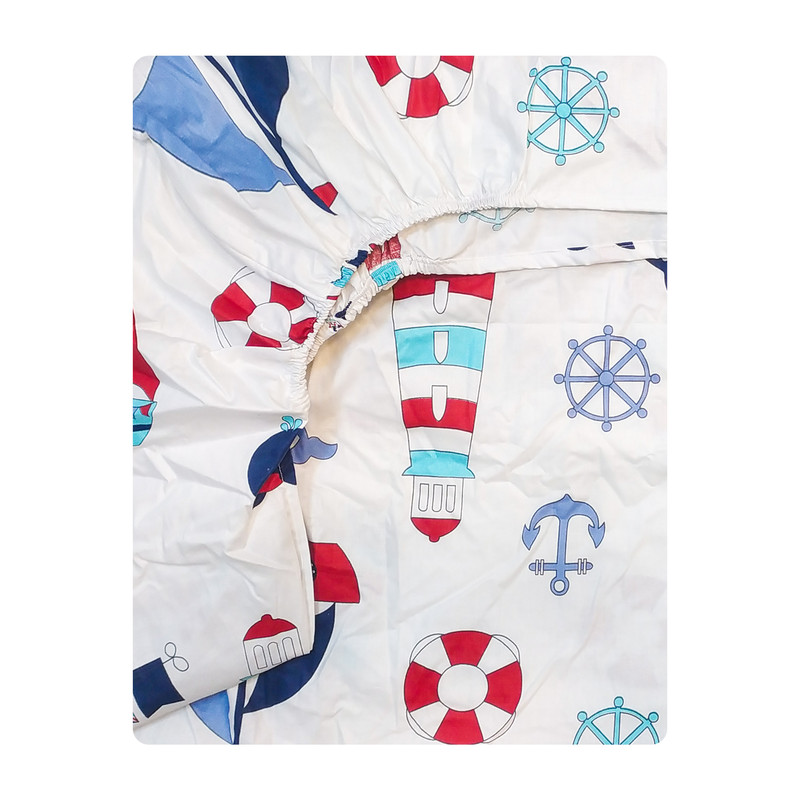 ملحفه نوجوان آدنو مدل Sailor کد FI21 یک نفره سایز 80x180 سانتی متر