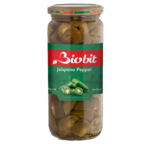 خرید و قیمت ترشی فلفل هالوپینو سبز بایوبیت-500 گرم