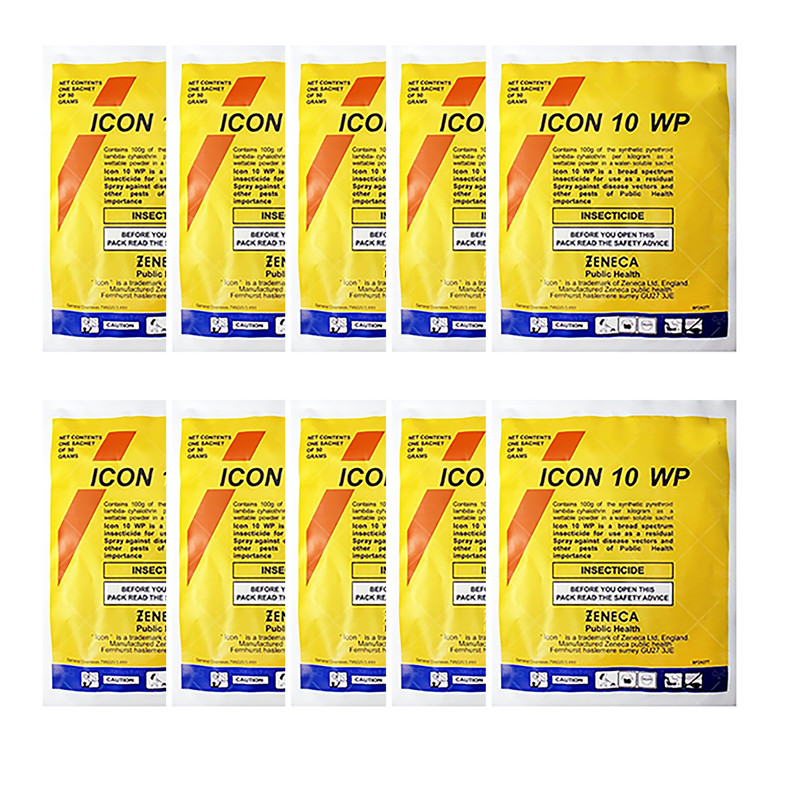 پودر حشره کش ایکون مدل 10wp وزن 50 گرم بسته 10 عددی
