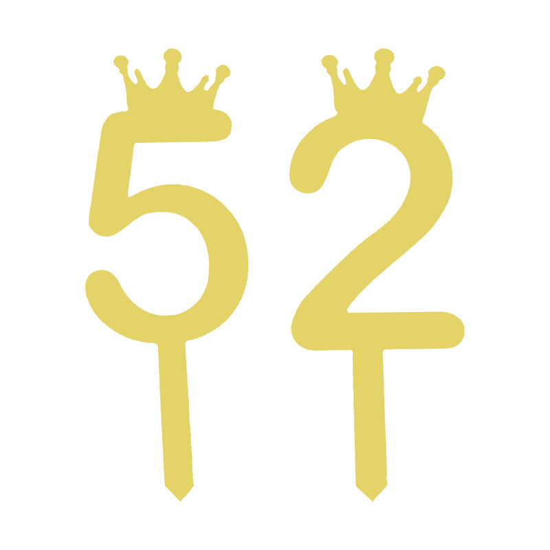 تاپر کیک هانستو مدل عدد 52 کد TPN52 مجموعه 2 عددی