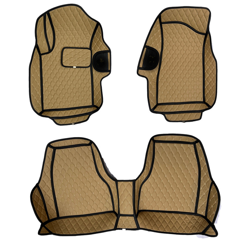 کفپوش خودرو شش بعدی مدل MC چرم گلدوزی مناسب برای پژو پارس