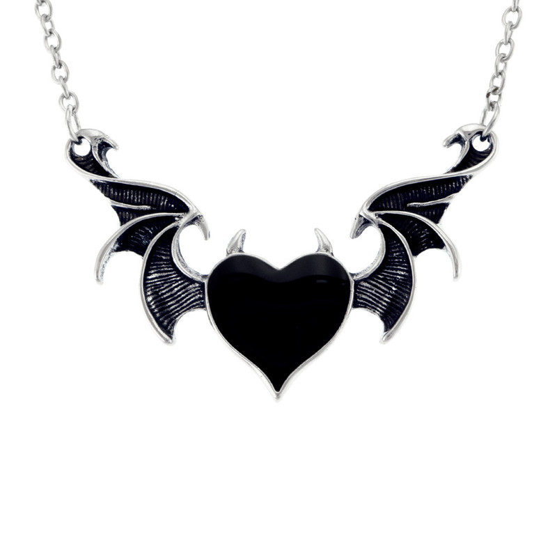 خرید و قیمت گردنبند زنانه برانت طرح قلب بالدار