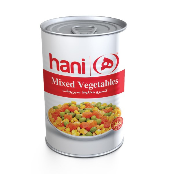 خرید و قیمت کنسرو مخلوط سبزیجات هانی 380 گرمی