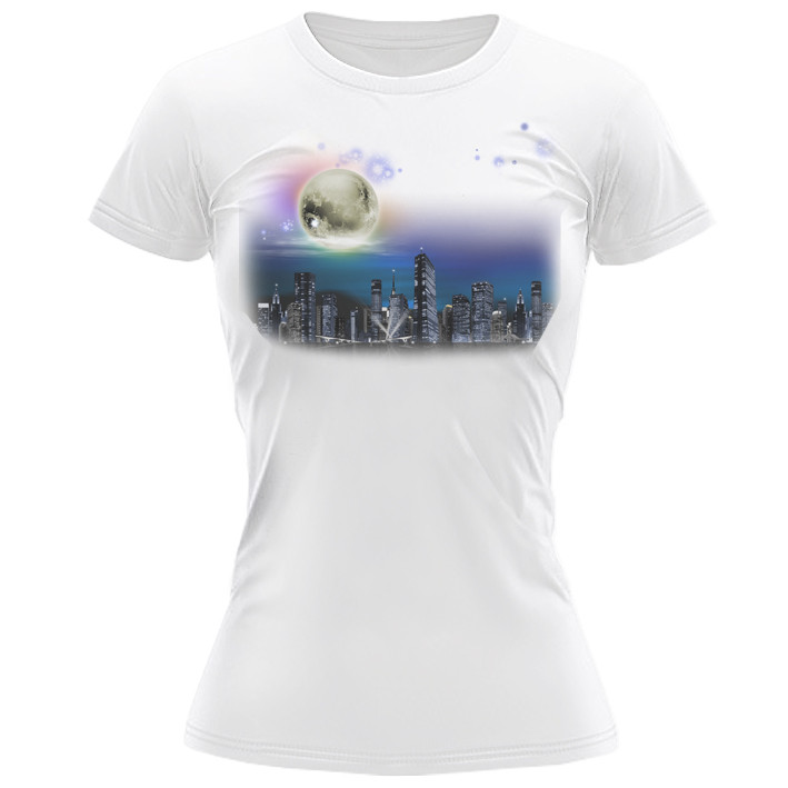 تیشرت زنانه طرح شهر کد BS207