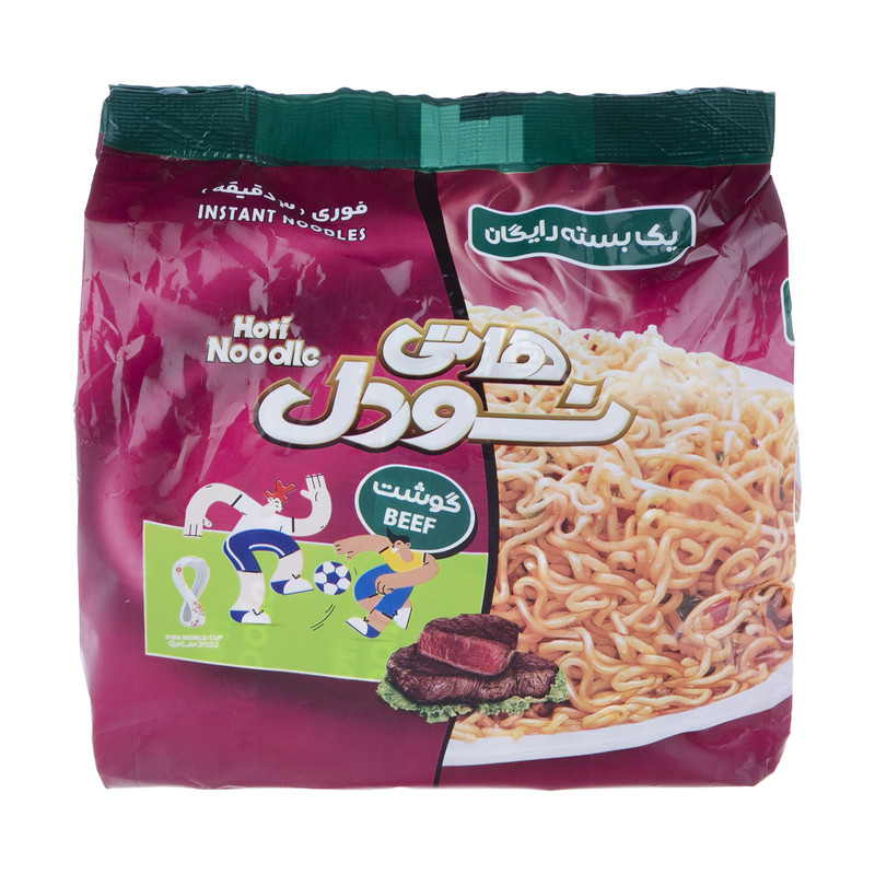 خرید و قیمت نودل گوشت هاتی نودل بسته 5 عددی