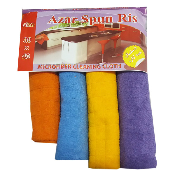 دستمال آشپزخانه آذر اسپان ریس کد 029 بسته 4 عددی