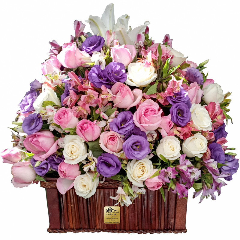 سبد گل کلبه گل سن سون مدل SB-44015