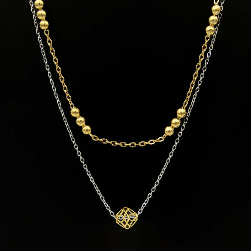 گردنبند طلا 18 عیار زنانه مانچو مدل sfg663