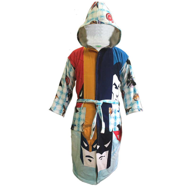 حوله پالتویی کودک آتنا مدل بتمن سوپرمن سایز 70