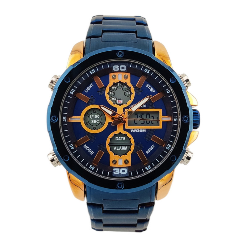 ساعت مچی عقربهای مردانه جی فوکس مدل دو زمانه کد 1912