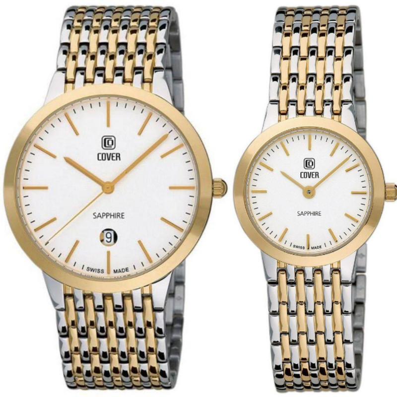 خرید و قیمت ست ساعت مچی عقربه ای زنانه و مردانه کاور مدل CO123.04 و CO125.04