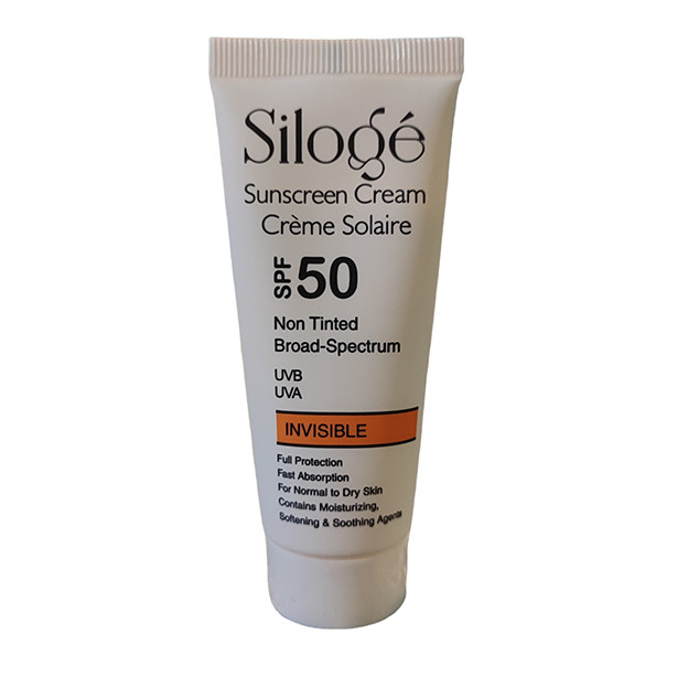 کرم ضد آفتاب بدون رنگ سیلوژه SPF 50 مدل NON TINTED 50+ INVISIBLE مناسب پوستهای نرمال تا خشک حجم 40 میلیلیتر