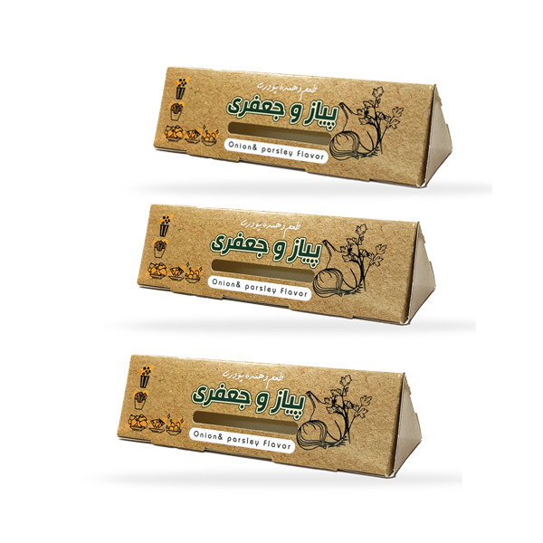 طعم دهنده پیاز و جعفری دکتر طعم _ 50 گرم مجموعه 3 عددی